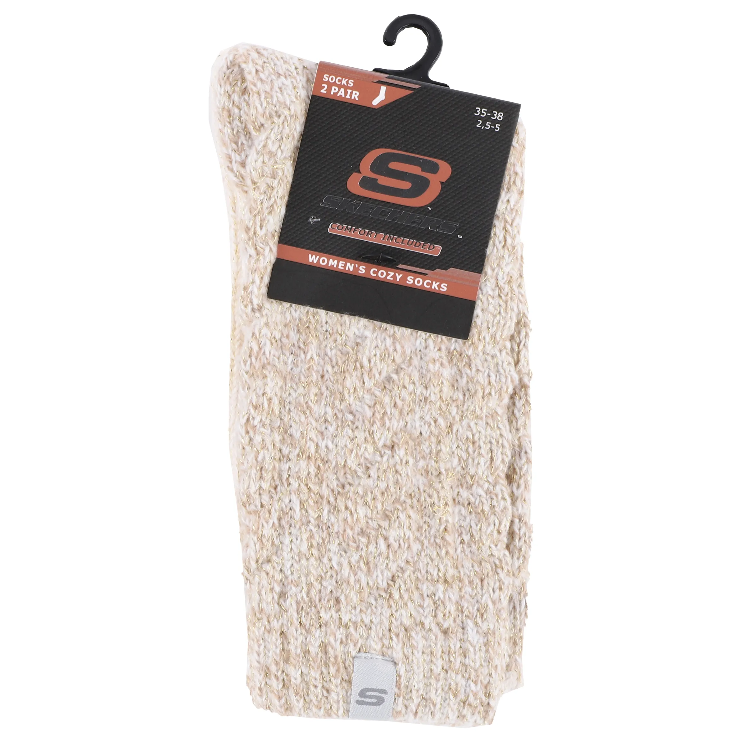 skechers SK41103 Women cozy lurex Socks Weiß 886854 1202 2